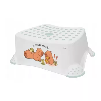 keeeper kinder Tomek Cute Capybara opstapkruk, 40,5 x 28,5 x 14 cm, 80 kg, wit