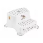 keeeper kids tweestaps opstapkruk Igor Cats, wit met kattenmotief, 40x37x21 cm, draagvermogen 120 kg, antislipvoeten