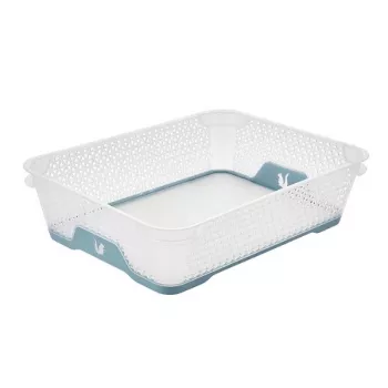 keeeper mini-mand A5 Jonas met antislipbodem, transparant/blauw, 26,5 x 20 x 7 cm
