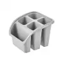 keeeper Pino bestekafdruiprek, polypropyleen, Nordic Grey, 16 x 16 x 12 cm