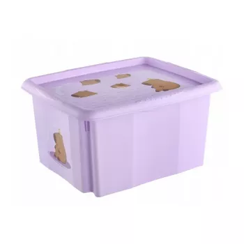 keeeper opbergbox met deksel 24L Karolina 'Capybara' soft purple