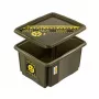 keeeper opbergbox met deksel 24L Karolina „Emoji Danger“ olijf 42,5x35,5x22,5cm