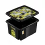 keeeper opbergbox met deksel 24L Karolina Minions Mosaic, zwart, 42,5 x 35,5 x 22,5 cm