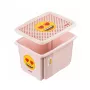 keeeper opbergbox met deksel 30L Karolina „Emoji Hearts“ 45x35x27cm roze