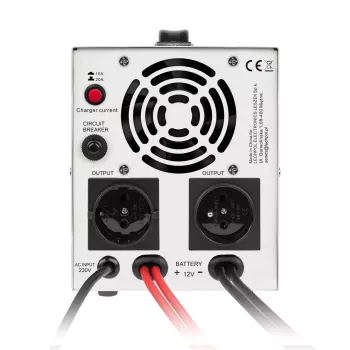 KEMOT PROsinus-1000 Noodstroomvoorziening – Zuivere sinus-omvormer met 12V-laadfunctie, 230V, 1000VA/700W