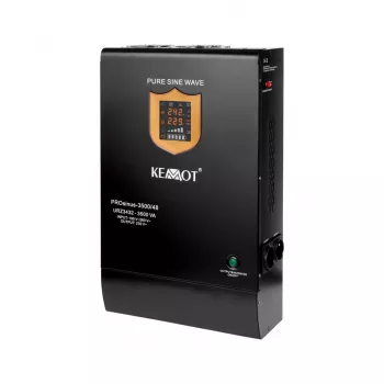 KEMOT PROsinus-3500/48 UPS-omvormer met zuivere sinusgolf en laadfunctie 48V 230V 3500VA/2400W - wandmontage
