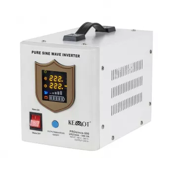 KEMOT PROsinus-500 zuivere sinusomvormer met UPS-functie 12V 230V 500VA/300W