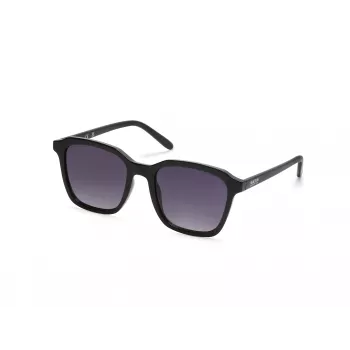 KENNETH COLE KC3005-5301B unisex rechthoekige zonnebril - zwart montuur grijze glazen 53 mm