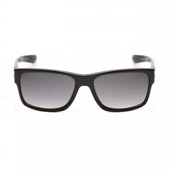 KENNETH COLE MAN KC1246-5801B zonnebril - glanzend zwart montuur, grijze polycarbonaat glazen, 58 mm