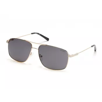 KENNETH COLE MAN KC2969-5932A zonnebril - zwart montuur, grijze glazen, 59 mm