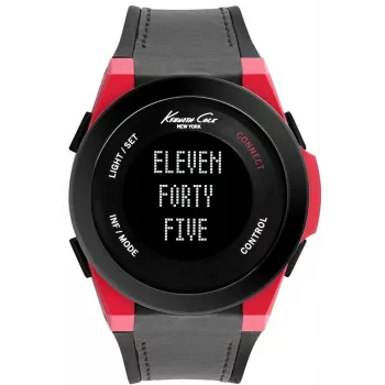 KENNETH COLE Heren analoog quartz horloge 10022807 47mm zwart roestvrijstaal