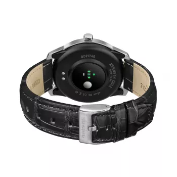 KENNETH COLE heren automatisch skelet horloge KCWGD2174061 - 45 mm RVS behuizing, bruine leren band