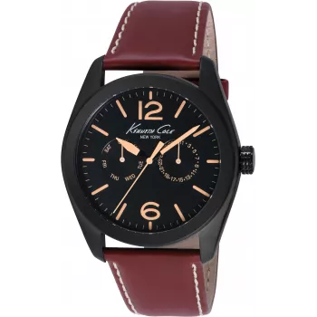 KENNETH COLE heren IKC8063 analoog quartz horloge 44mm RVS mesh