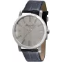 KENNETH COLE herenhorloge IKC1931 44mm roestvrijstalen kast blauwe wijzerplaat bruin leer