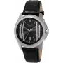KENNETH COLE herenhorloge IKC8095 44 mm roestvrij staal quartz analoog zwarte wijzerplaat zilveren band