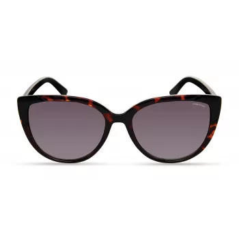 KENNETH COLE dames zonnebril KC2979-5501B - rechthoekig zwart montuur, rookgrijze glazen, UV400-bescherming