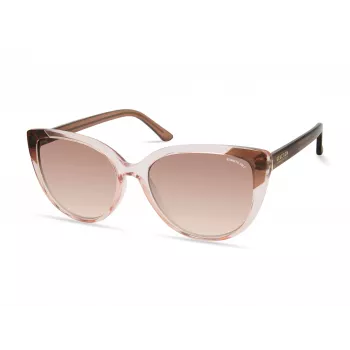 Kenneth Cole dames zonnebril KC2979-5545F Havana vierkant montuur bruine gradient glazen 55mm