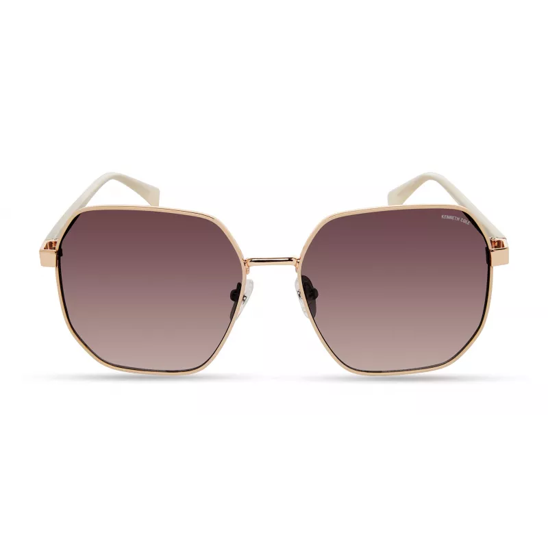 KENNETH COLE dames zonnebril KC3000-6028T rechthoekig bruin schildpad 60mm