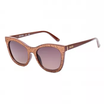 KENNETH COLE dameszonnebril RN00016-5348F bruin Havana vierkant