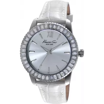 KENNETH COLE dameshorloge IKC2849 40 mm zilver RVS mesh