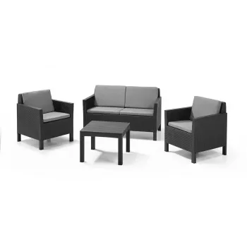 KETER Chicago 3+1 tuinmeubelset grafiet