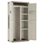 KETER EXCELLENCE XL IT Wardrobe - hoge kast, 4 legplanken, grijs/zwart, 630 L