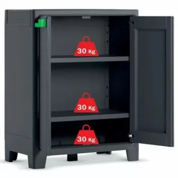 KETER tuinkast Moby waterdicht 100x80x44cm grijs/zwart