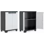 KETER LINEAR CABINET LOW 68x39x90cm Zwart/Grijs