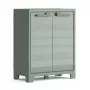 KETER Optima Wonder Lage Kast Groen/Beige - 1 verstelbare legplank, dubbele deuren, afsluitbaar, weerbestendig