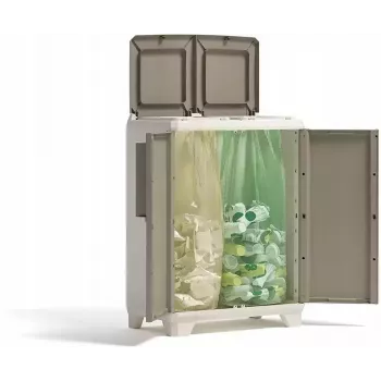 KETER Professional Afvalscheidingsbak 25L Limoengroen