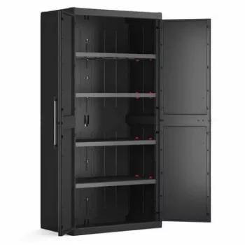 KETER WARDROBE DETROIT XL HIGH 89x182x54cm zwart/grijs