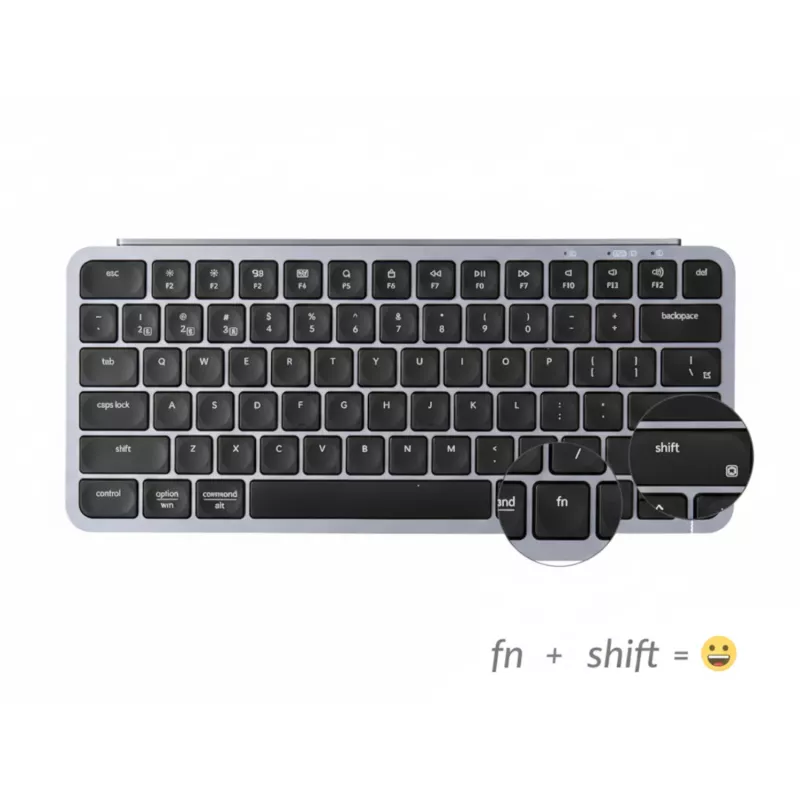 Keychron B1 Pro 75% layout draadloze toetsenbord- en muisset - Space Grey