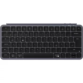 Keychron B1 Pro grijs/zwart DE-layout scissor-switch toetsenbord - Bluetooth