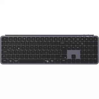 KEYCHRON B6 Pro Low-Profile draadloos mechanisch toetsenbord (grijs/zwart, Duitse layout, scissor switch)