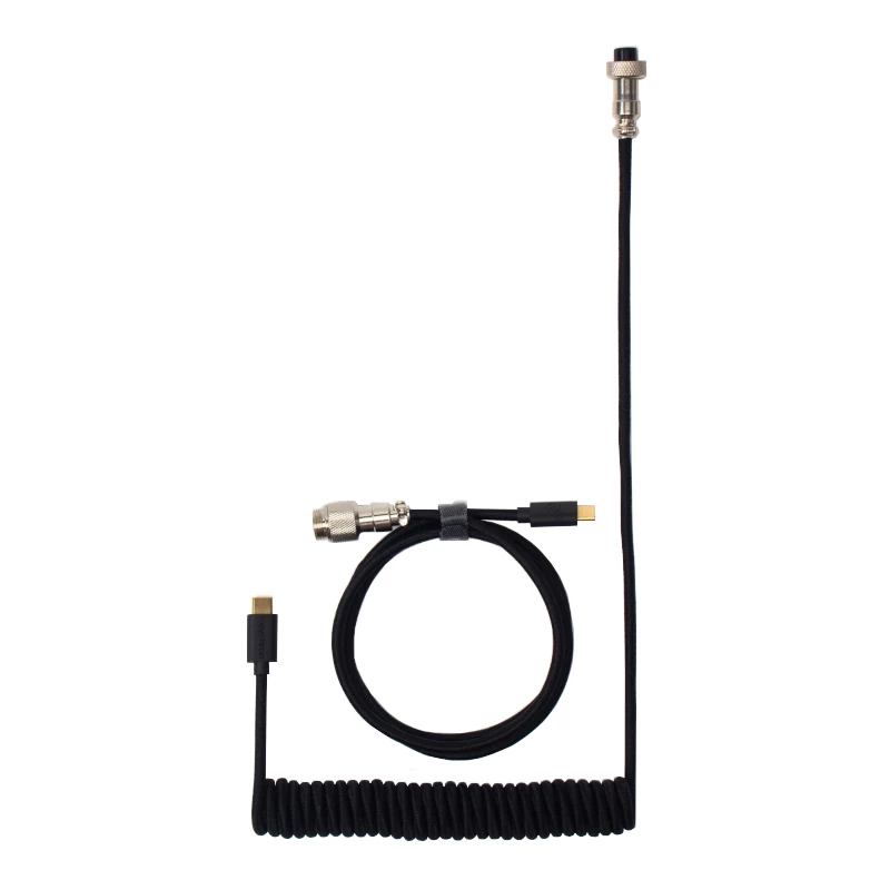 Keychron Coiled Aviator kabel - zwart/recht