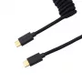 Keychron Coiled Aviator kabel - zwart/recht