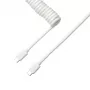 Keychron Coiled Aviator witte kabel
