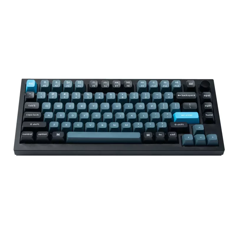 Keychron Double Shot KSA PBT keycapset, donkergrijs/grijs/blauw
