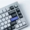 Keychron Double Shot KSA PBT keycapset, donkergrijs/witte rook