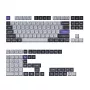 Keychron Double Shot KSA PBT keycapset, donkergrijs/witte rook