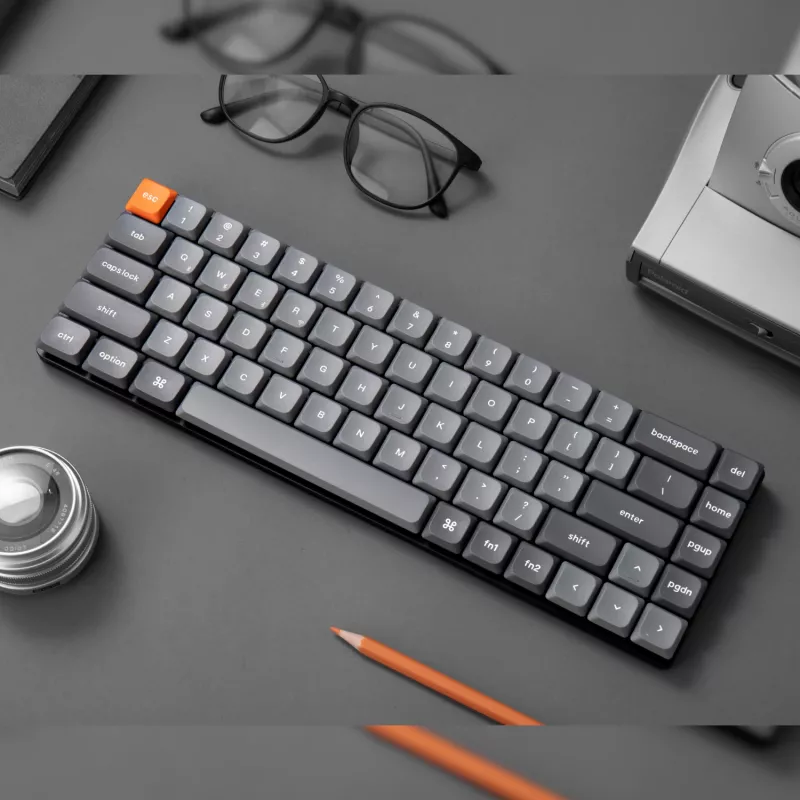 Keychron K7 Max QMK/VIA 65% draadloos custom mechanisch toetsenbord | bruine switches