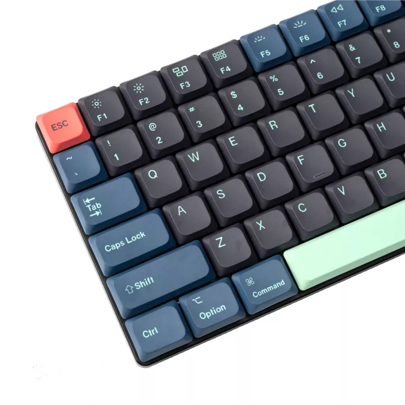 Keychron Low Profile Dye-Sub PBT LSA Full Set Keycap Set – Hacker Edition (133 toetsen, PBT, low profile)
