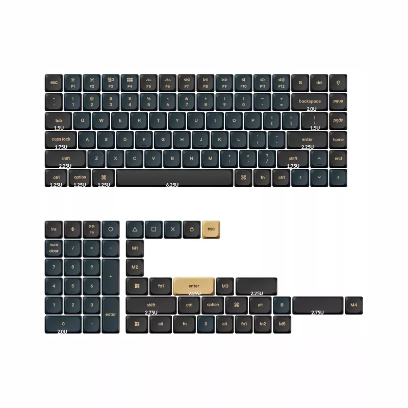 Keychron PBT LSA Knight keycapset V2, laag profiel