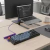 Keychron Premium Coiled Aviator USB-kabel Type-C + USB-A adapter, afneembare aviator-stekker, 108 cm