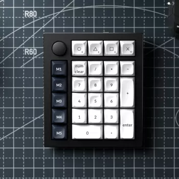 Keychron Q0 Max QMK Gateron Jupiter Red RGB draadloos custom nummerblok carbon zwart