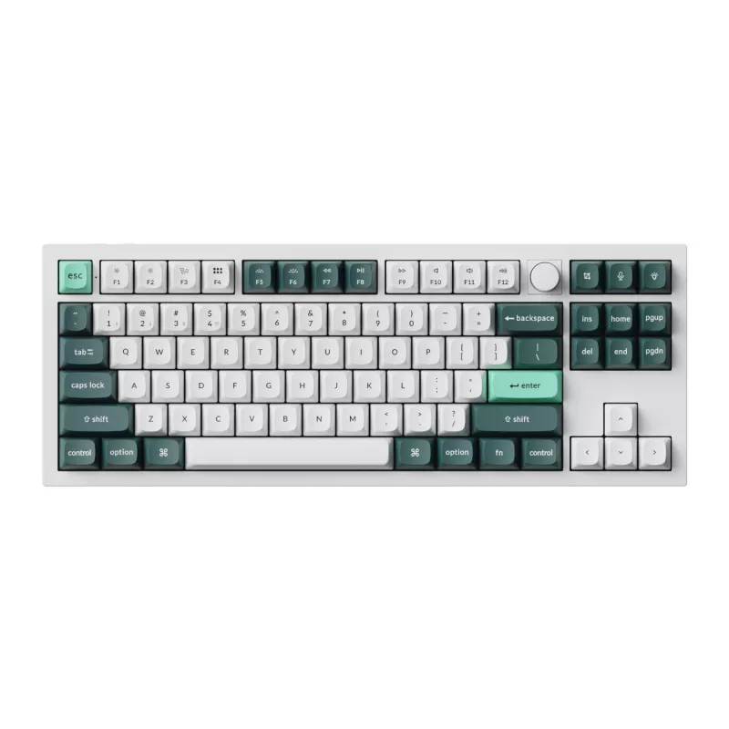 Keychron Q3 HE QMK 80% draadloos custom mechanisch toetsenbord (Nebula Switch) - Shell White
