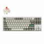 Keychron Q3 Max 80% volledig gemonteerd toetsenbord met draaiknop, rode switches, hot-swap Gateron Jupiter RGB draadloos toetsenbord - Shell White