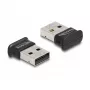 KeySonic super mini-toetsenbord met touchpad en blauwe achtergrondverlichting, UK-layout, zwart (KSK-3210ELU)