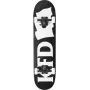 KFD Young Gunz Complete 8 skateboard zwart wit