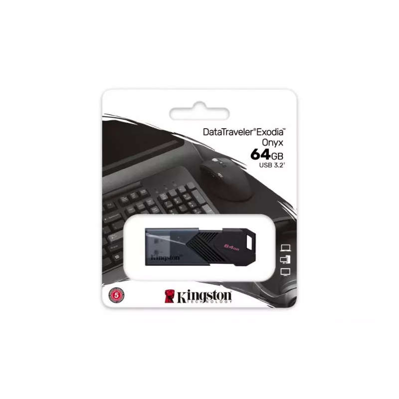 Kingston DataTraveler Exodia Onyx 64GB USB 3.2 Flashdrive